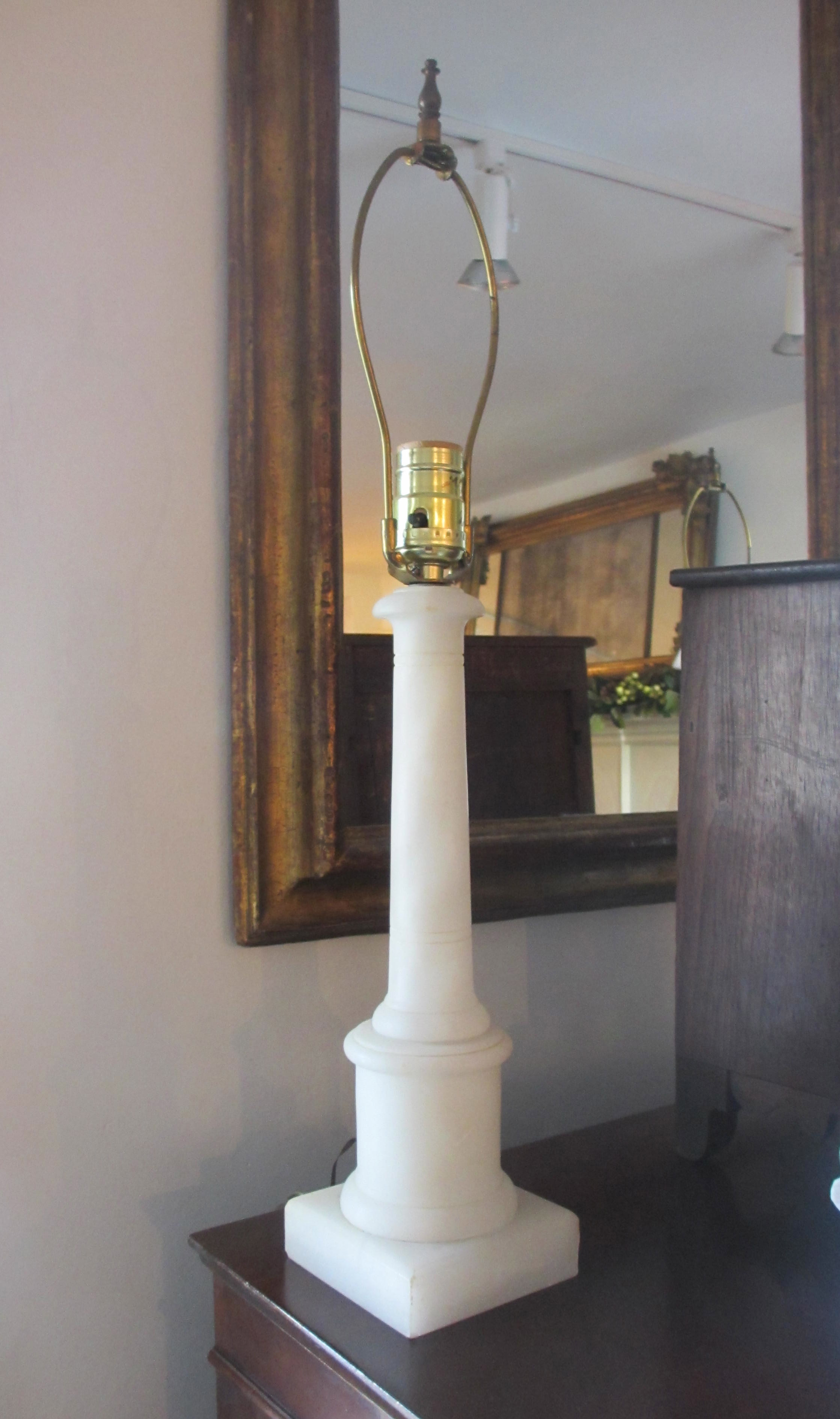 Pair Of Vintage Marble Column Table Lamps 22 Antique Lamp inside size 2237 X 3777