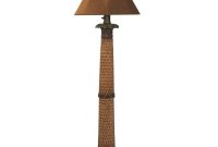 Patio Living Concepts 60 In Palm Bark Outdoor Floor Lamp With Teak Shade with size 1000 X 1000