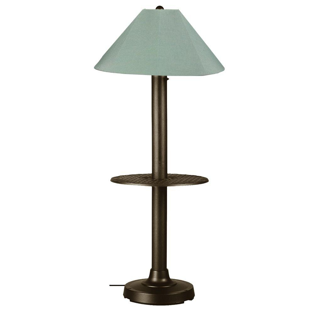 Patio Living Concepts Catalina 635 In Bronze Outdoor Floor Lamp With Tray Table And Spa Shade regarding size 1000 X 1000