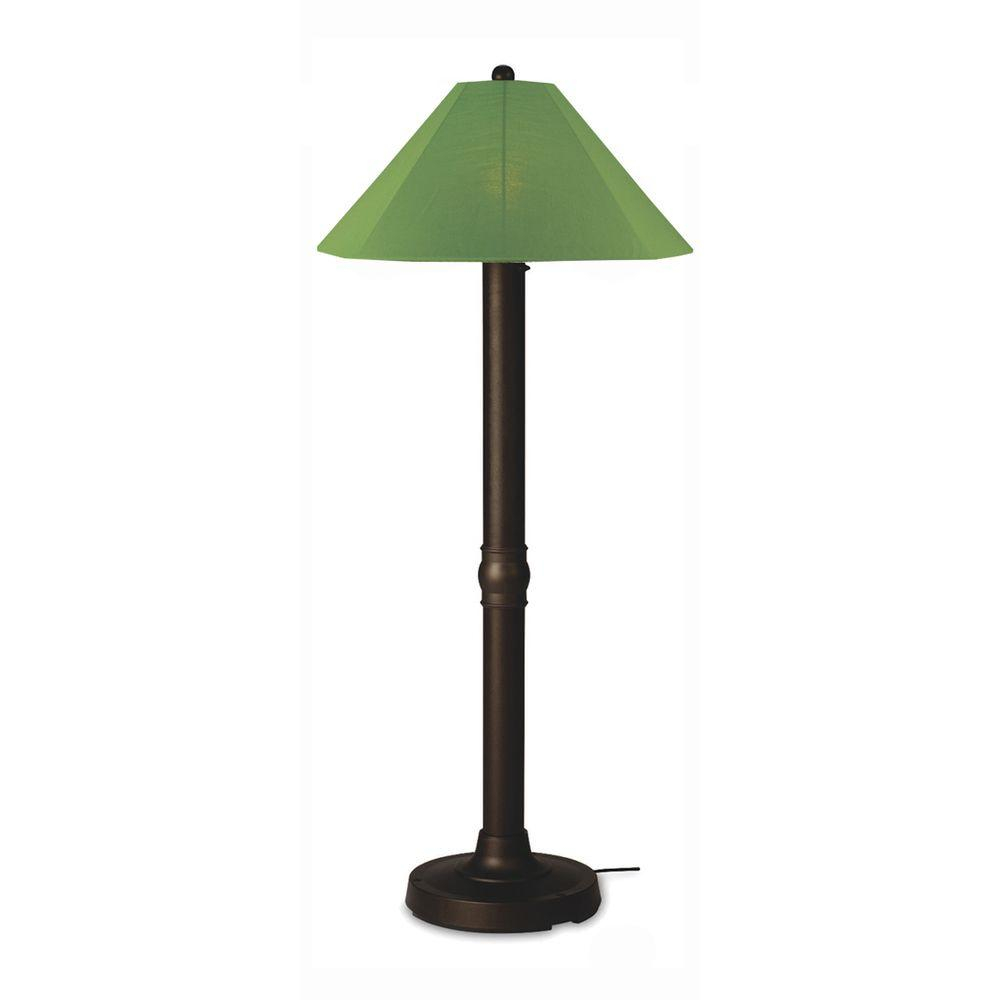 Patio Living Concepts Seaside 60 In Bronze Outdoor Floor Lamp With Palm Shade for proportions 1000 X 1000