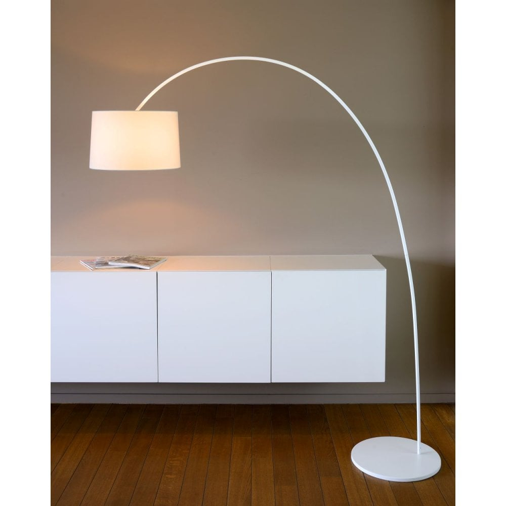 Paxi Modern Metal White Arc Floor Lamp with regard to sizing 1000 X 1000