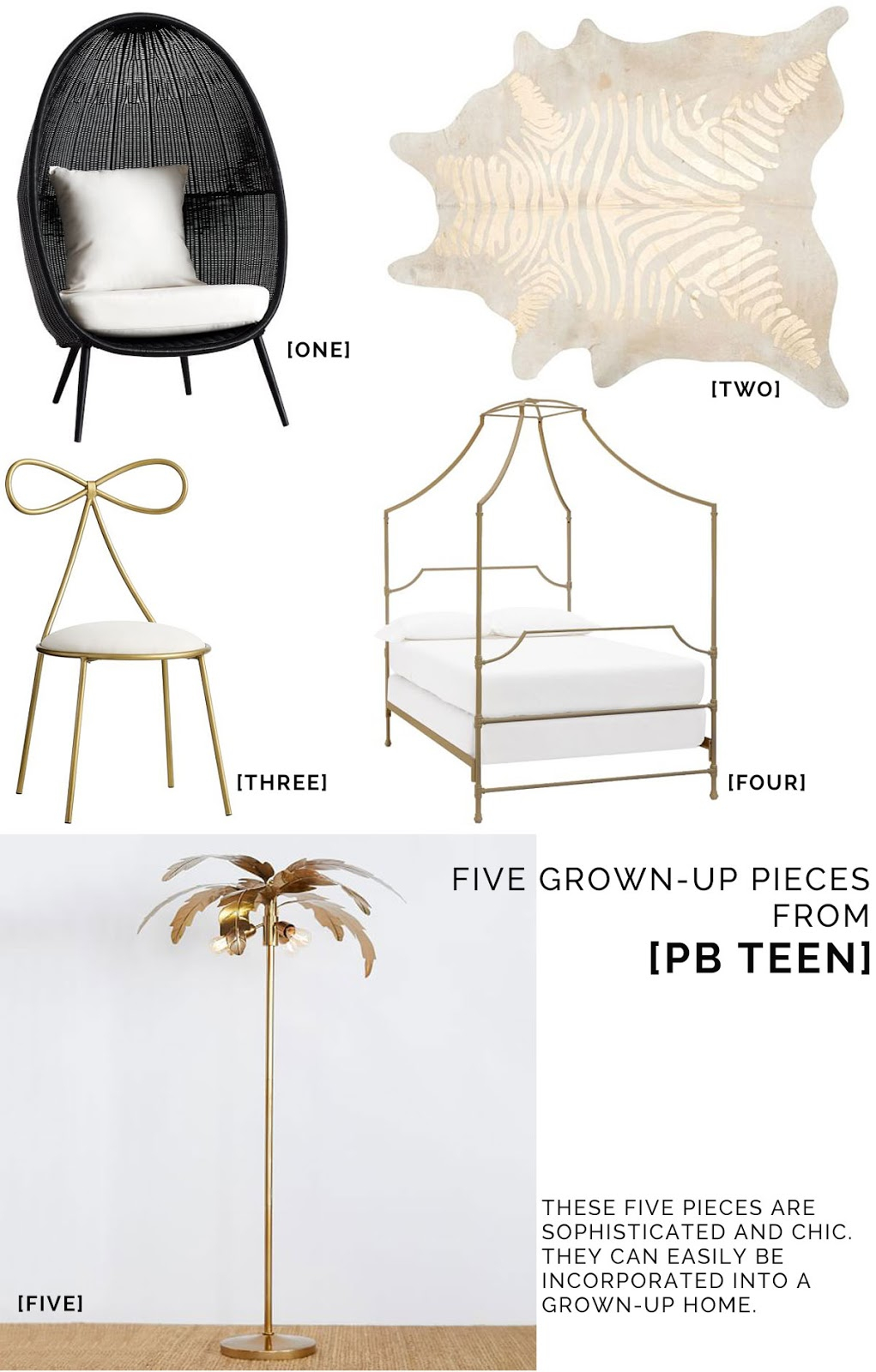 Pb Teen Five Grown Up Pieces Mimosa Lane with measurements 1021 X 1600