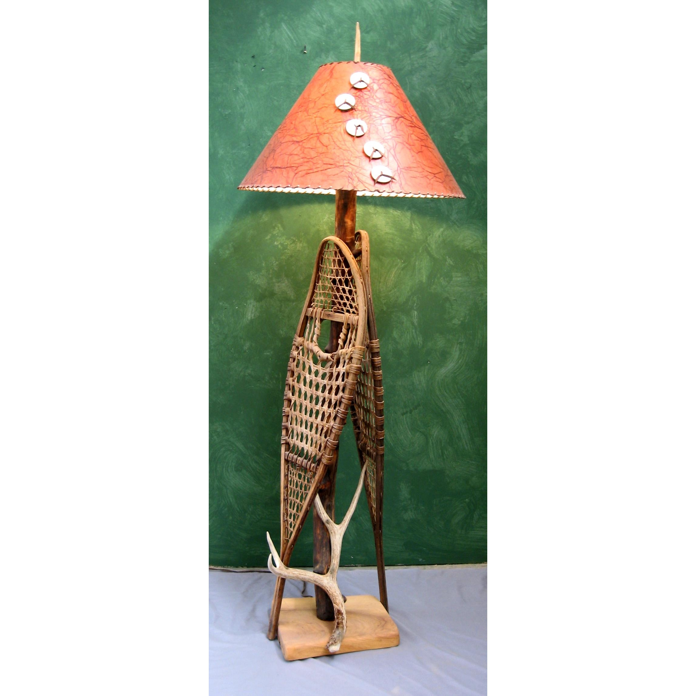 Peak Snowshoe Elk Antler Floor Lamp intended for proportions 2294 X 2294
