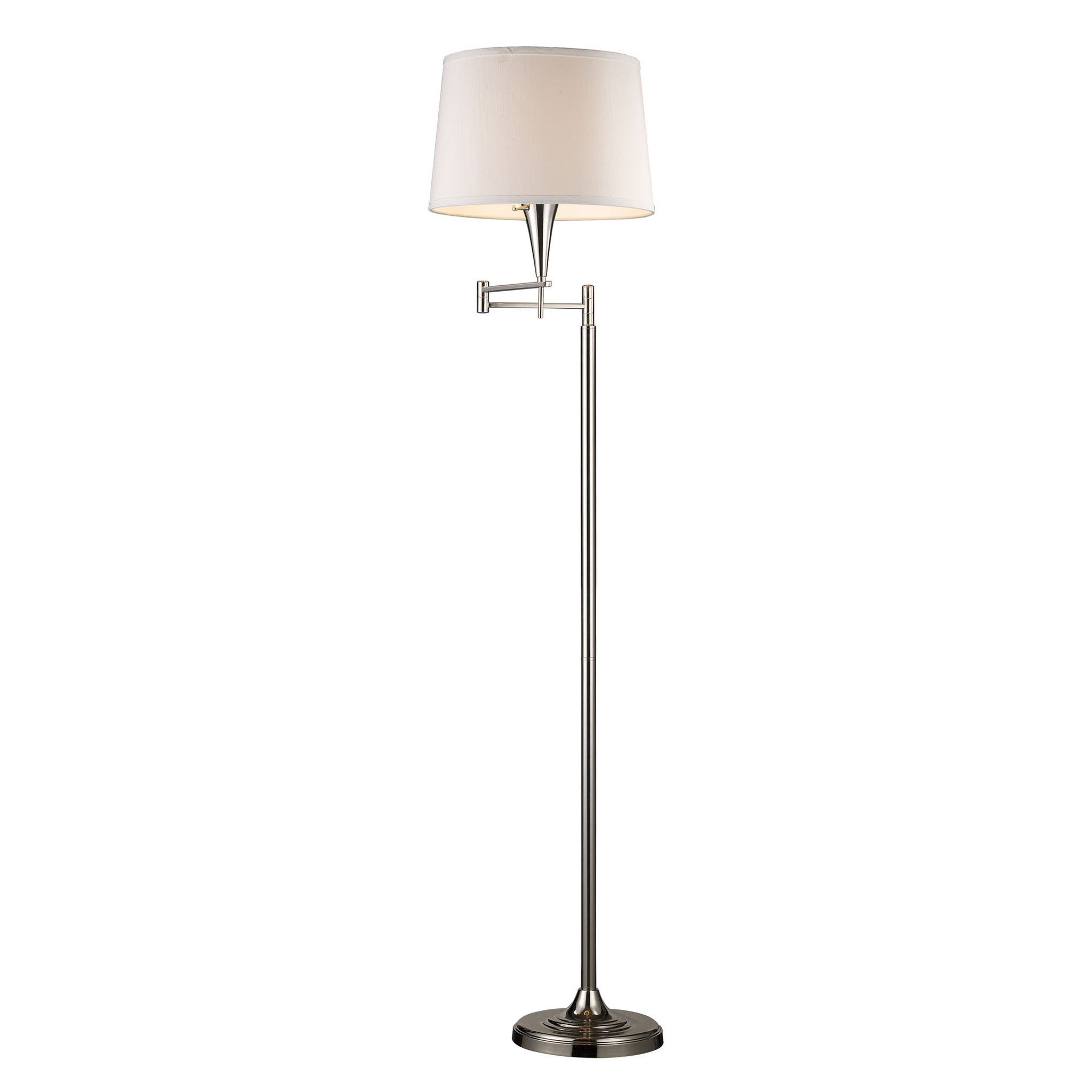 Penbrook Led Arc Floor Lamp In Chrome With White Marble pertaining to dimensions 2048 X 2048