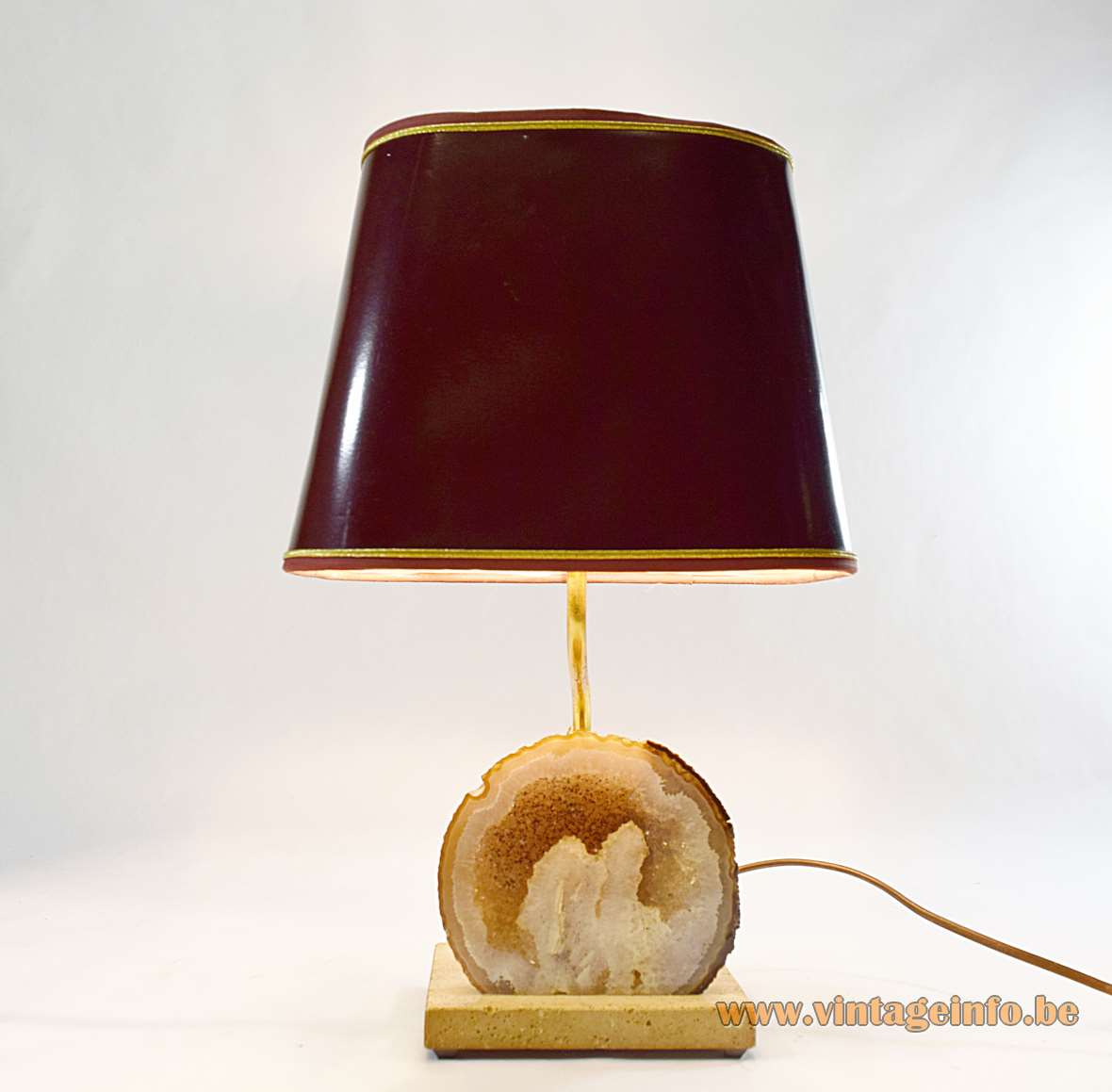 Pierre Faveere Agate Geode Table Lamp Vintage Info All intended for measurements 1180 X 1159