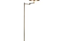 Pimlico Floor Lamp In Antique Brass With Swivel Arm Right intended for proportions 1000 X 1000