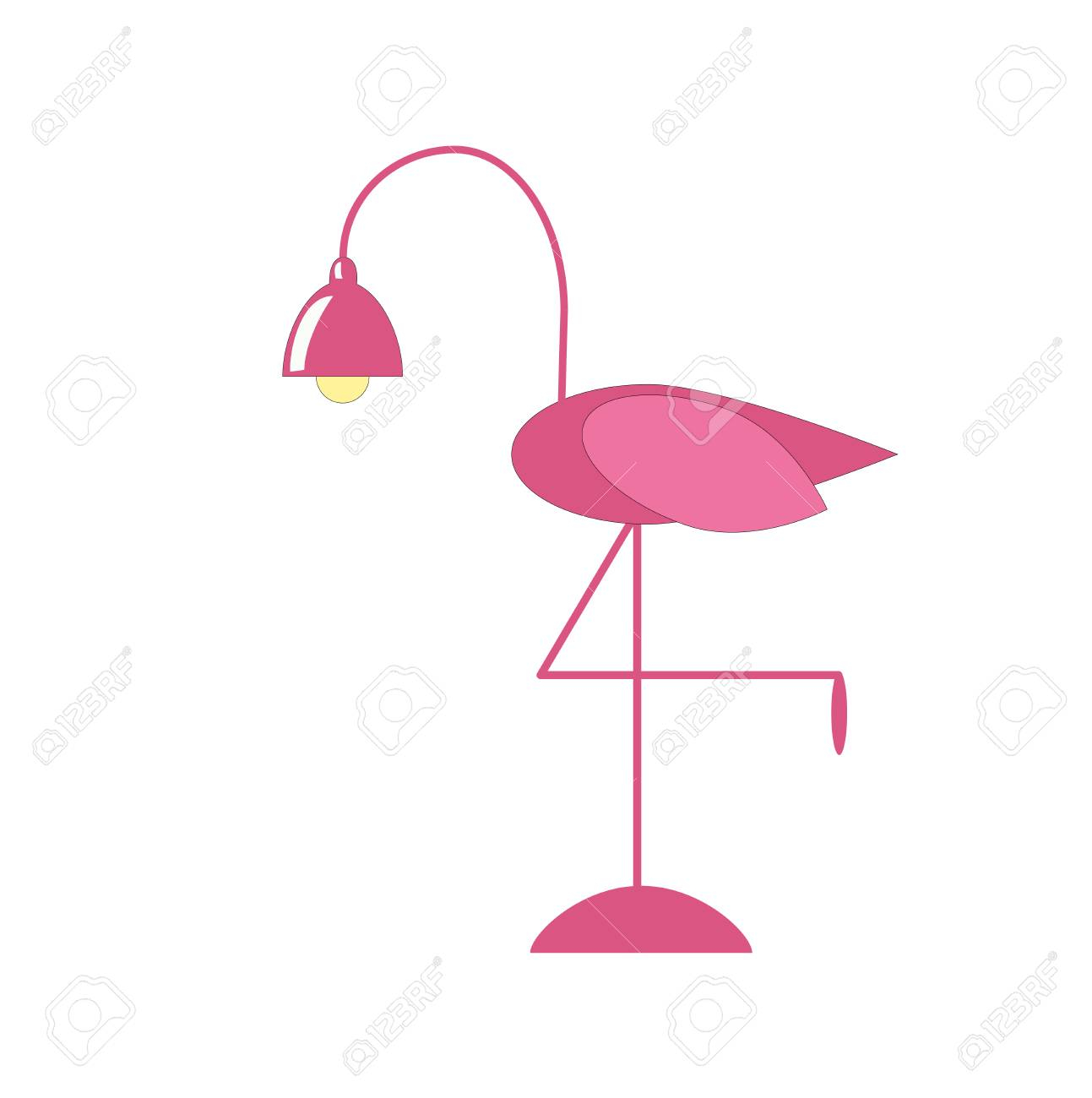 Pink Flamingo Floor Lamp inside proportions 1293 X 1300