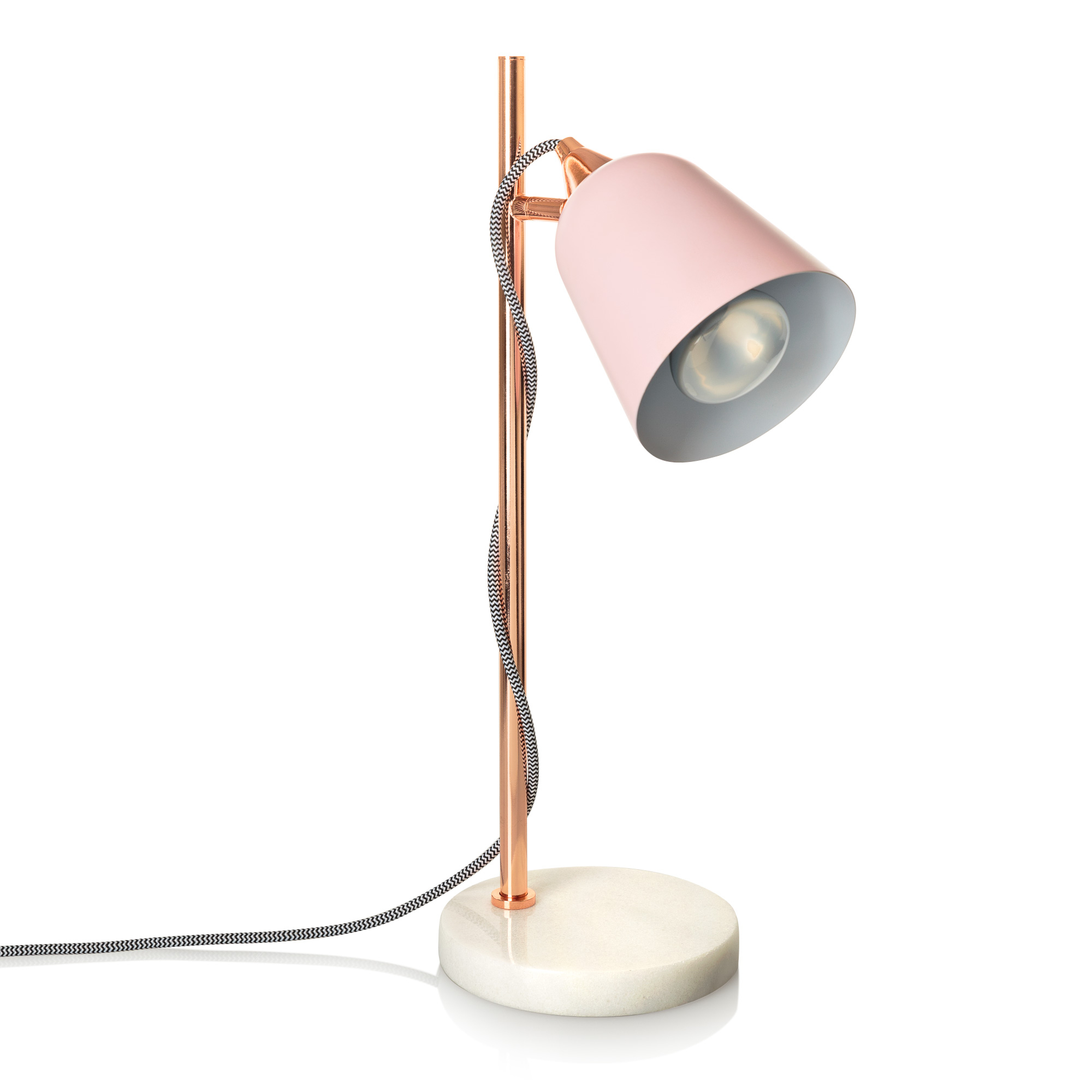 Pink Table Lamp With Marble Base intended for proportions 2000 X 2000