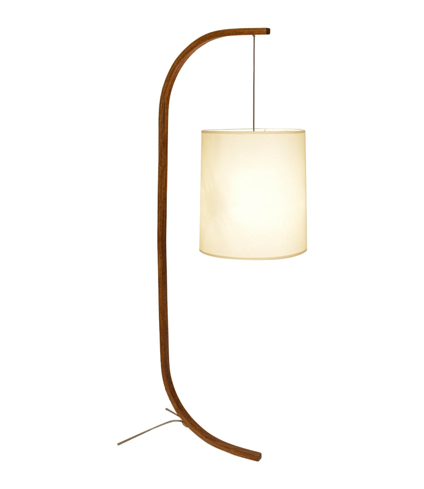 Pion Bent Oak Floor Lamp With Cloth Shade Large Ovuud with regard to sizing 1440 X 1661