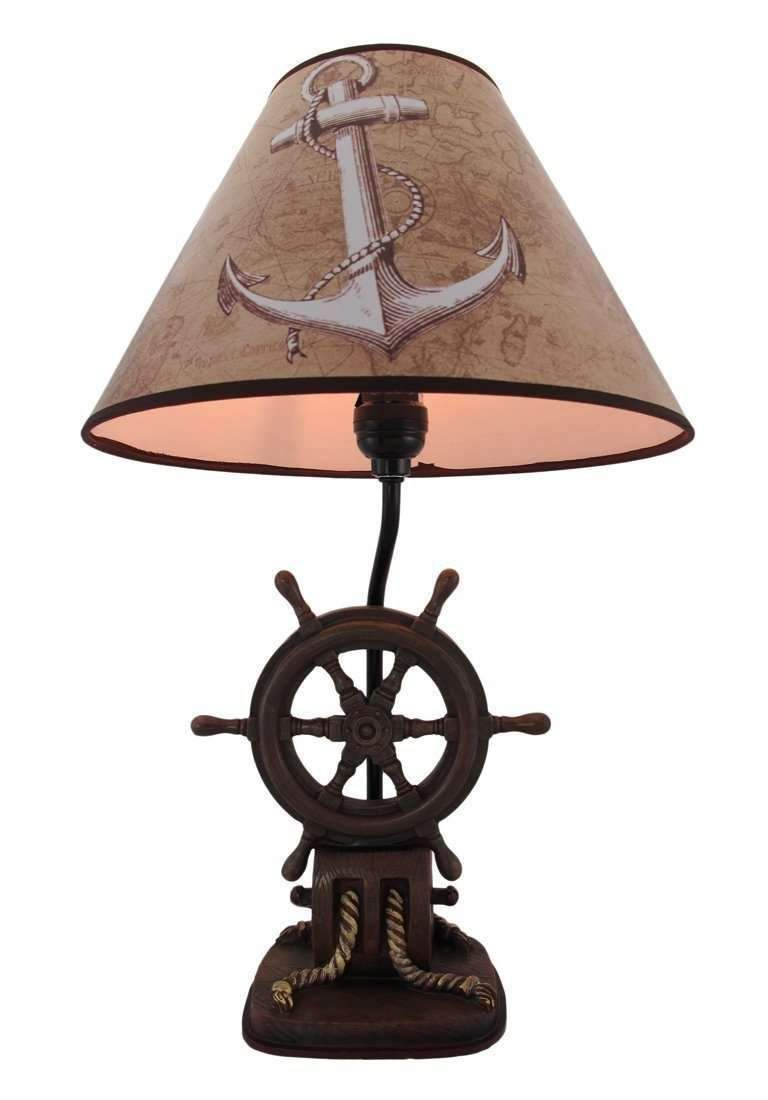 Pirate Prop Ship Wheel Lamp Statue Resin Nautical Decor intended for sizing 768 X 1100