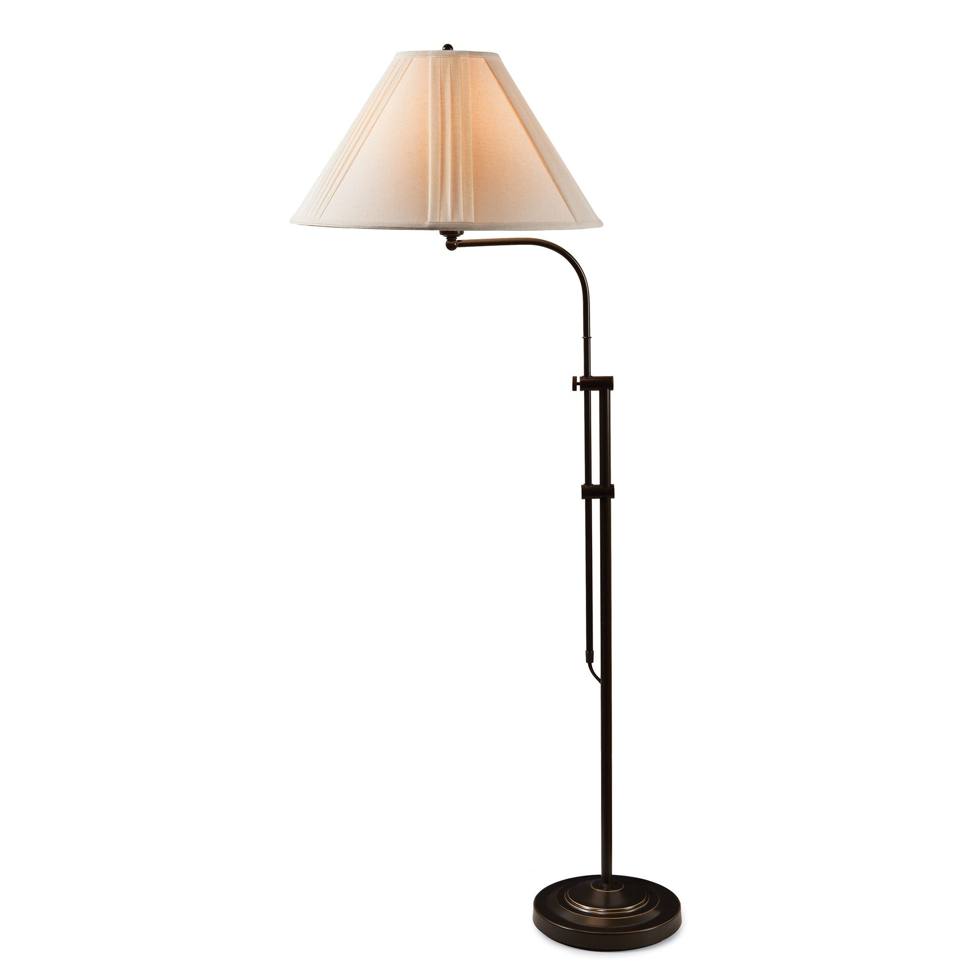Pleated Bronze Adjustable Floor Lamp Sturbridge Yankee inside proportions 2000 X 2000