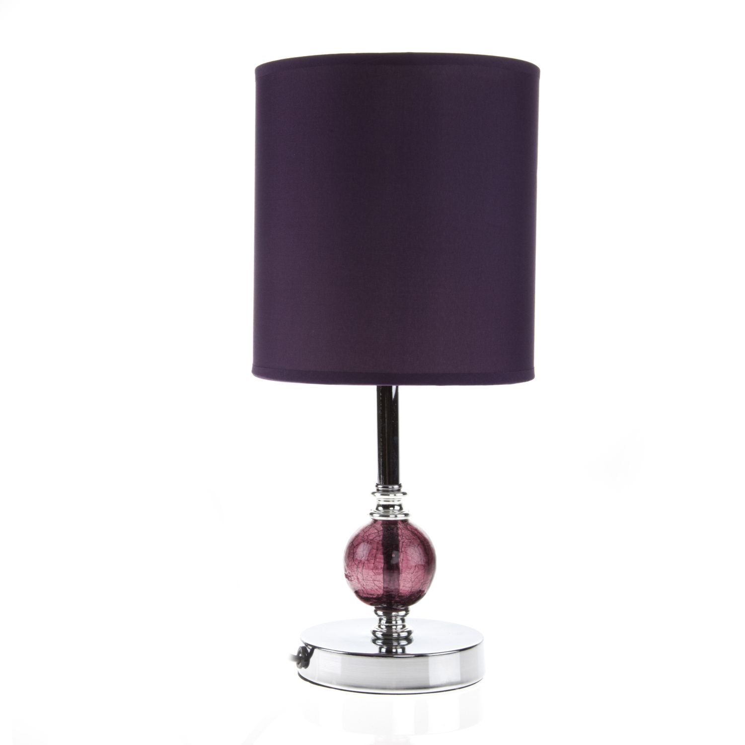 Plum Crackle Ball Lamp Kathys Bedroom Purple Table Lamp with size 1500 X 1500