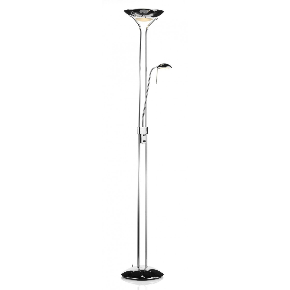 Polished Chrome Montana Mother And Child Halogen Floor Lamp with size 1200 X 1200