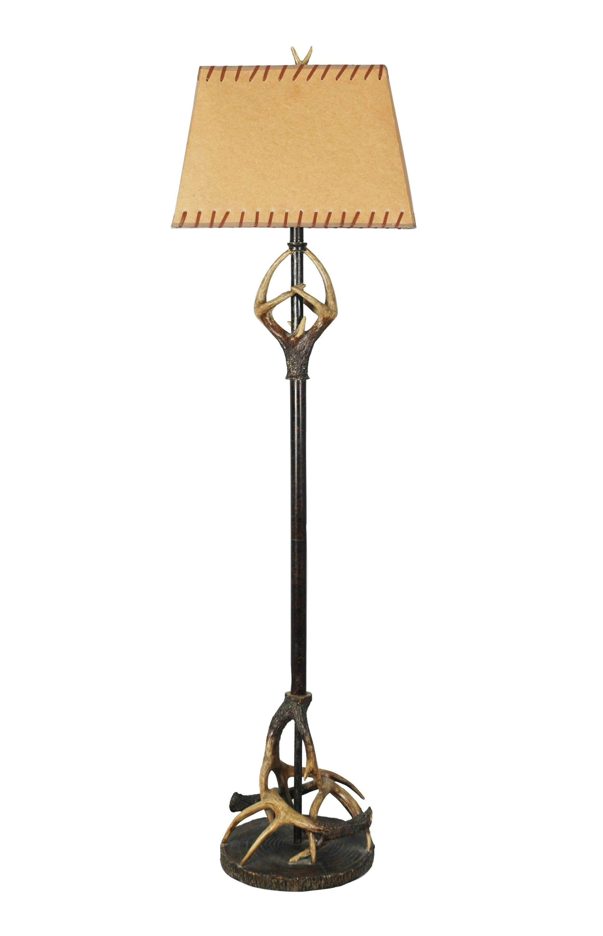 Polyresin Antler Floor Lamp Lps 091 Lodge Novelty Floor pertaining to size 1935 X 3001