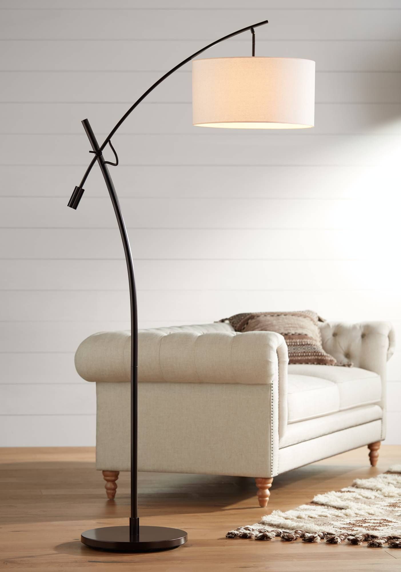 Possini Euro Bronze Finish Boom Arched Floor Lamp V2695 for sizing 1403 X 2000