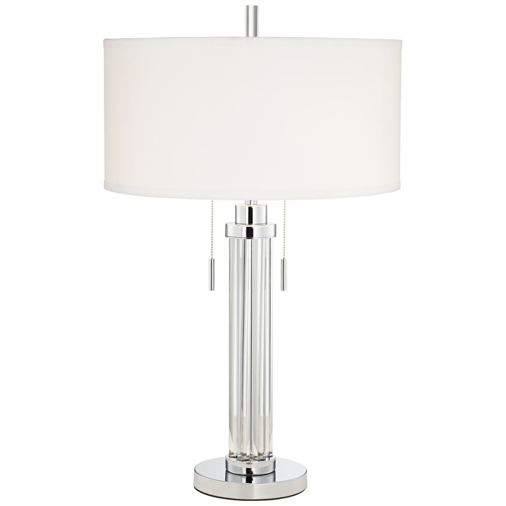 Possini Euro Cadence Glass Column Table Lamp Style 1f535 with regard to proportions 1000 X 1000
