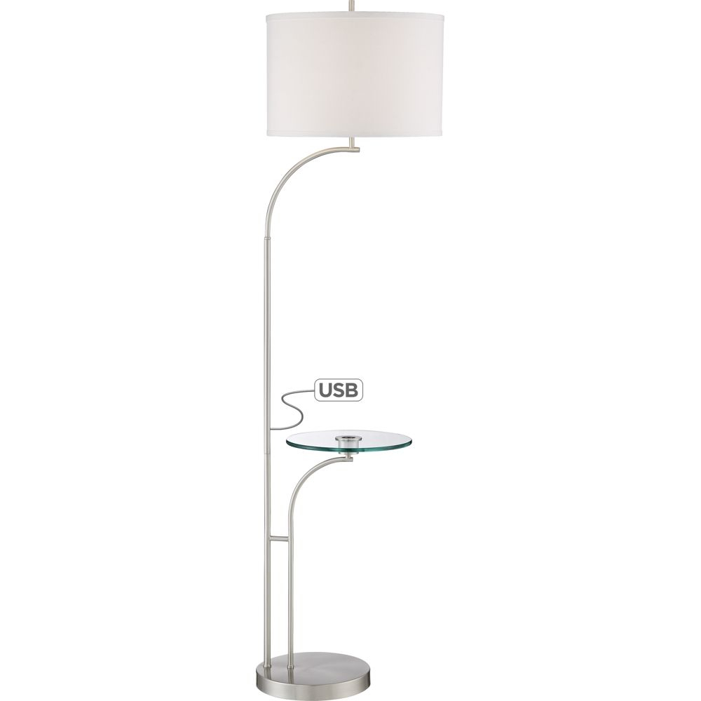 Possini Euro Cortland Floor Lamp With Tray Table And Usb throughout sizing 1000 X 1000
