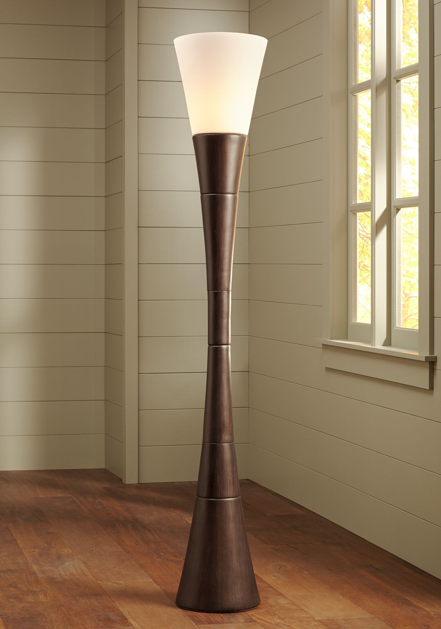 Possini Euro Design Urban Coffee Wood Torchiere Floor Lamp with regard to dimensions 1403 X 2000