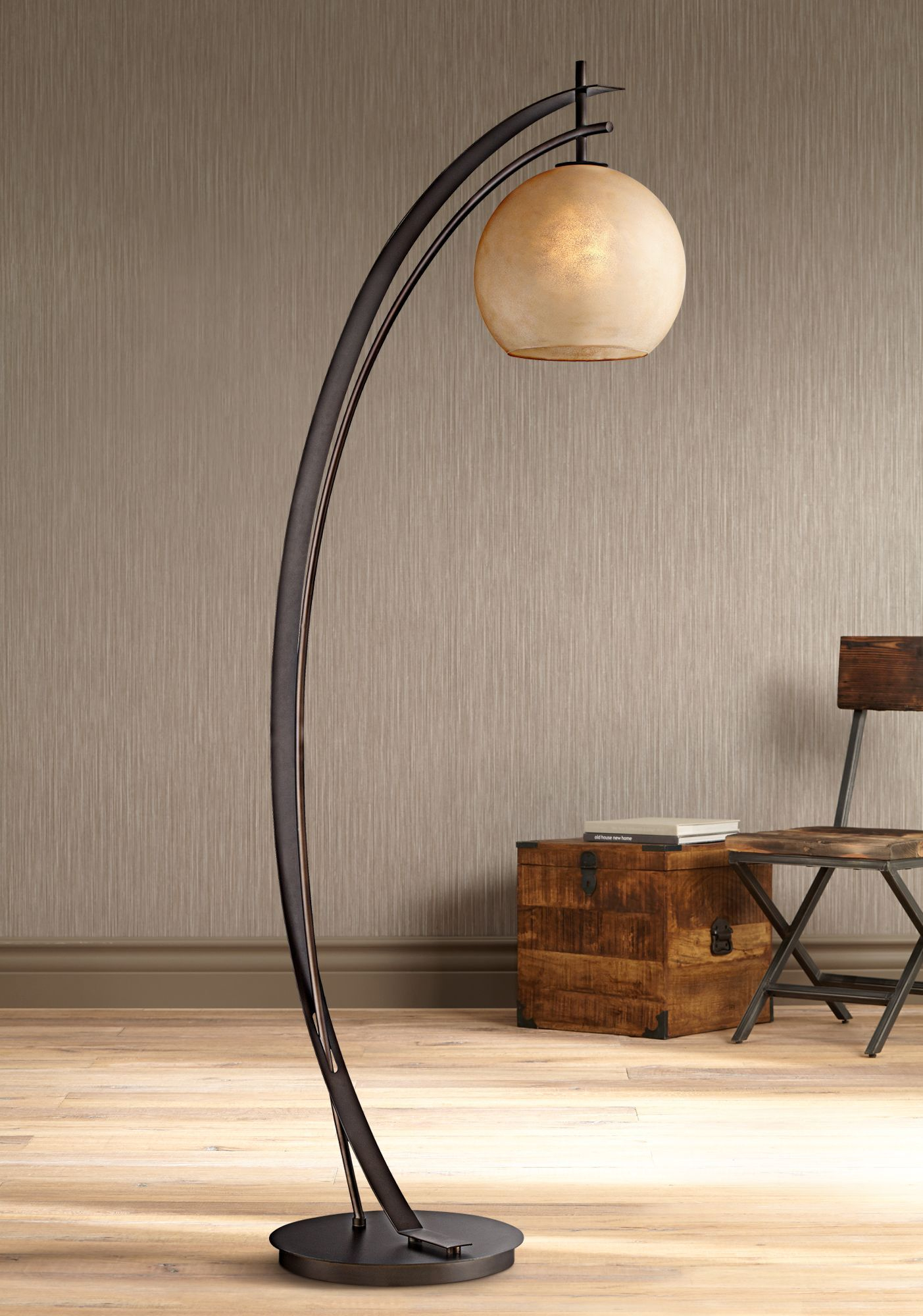 Possini Euro Venus Oil Rubbed Bronze Metal Arc Floor Lamp throughout dimensions 1403 X 2000