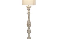 Product Details Distressed Cream Spindle Floor Lamp In 2019 pertaining to dimensions 2400 X 2400