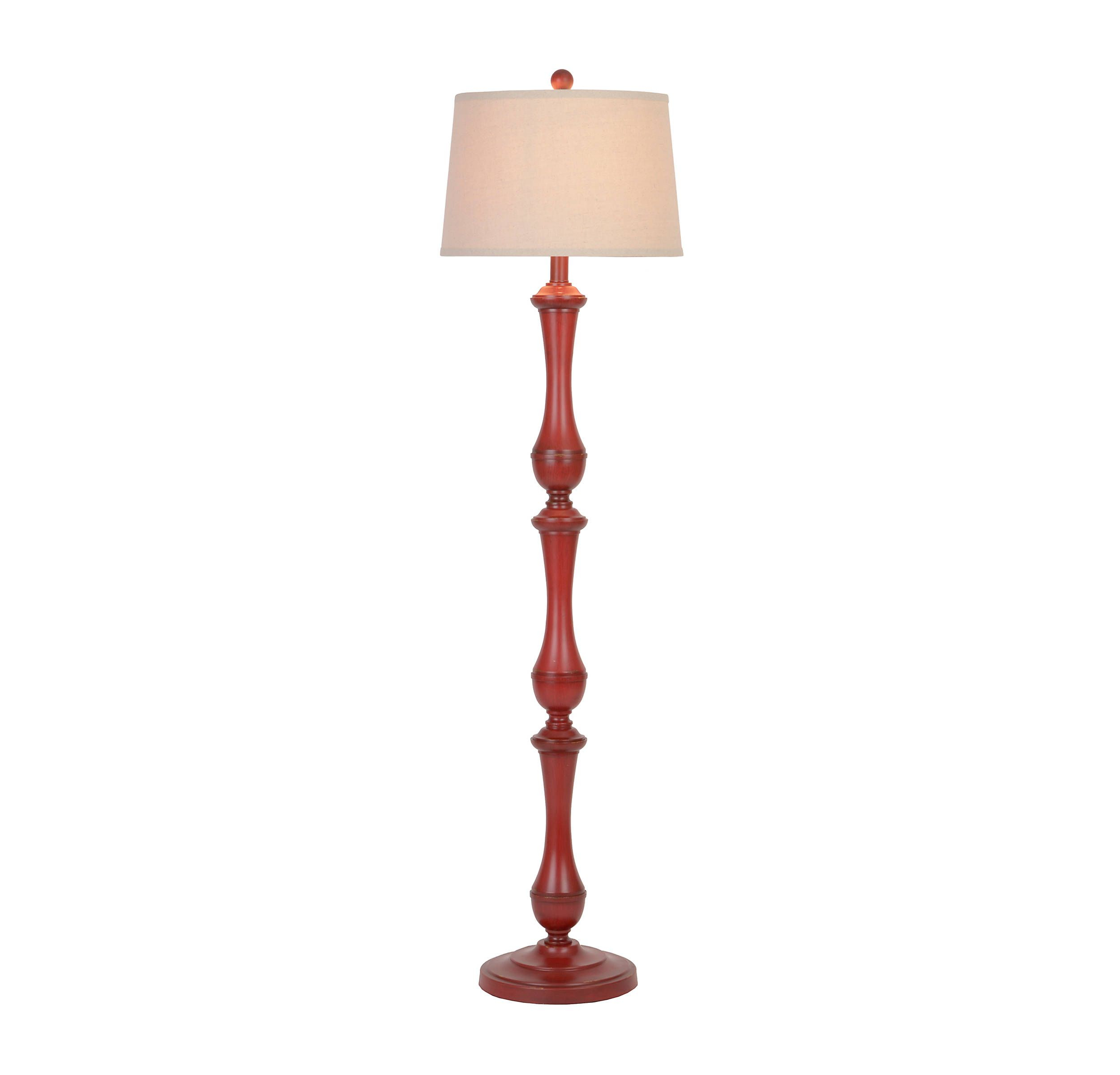 Product Details Hadley Red Spindle Floor Lamp In 2019 Red regarding proportions 2500 X 2400