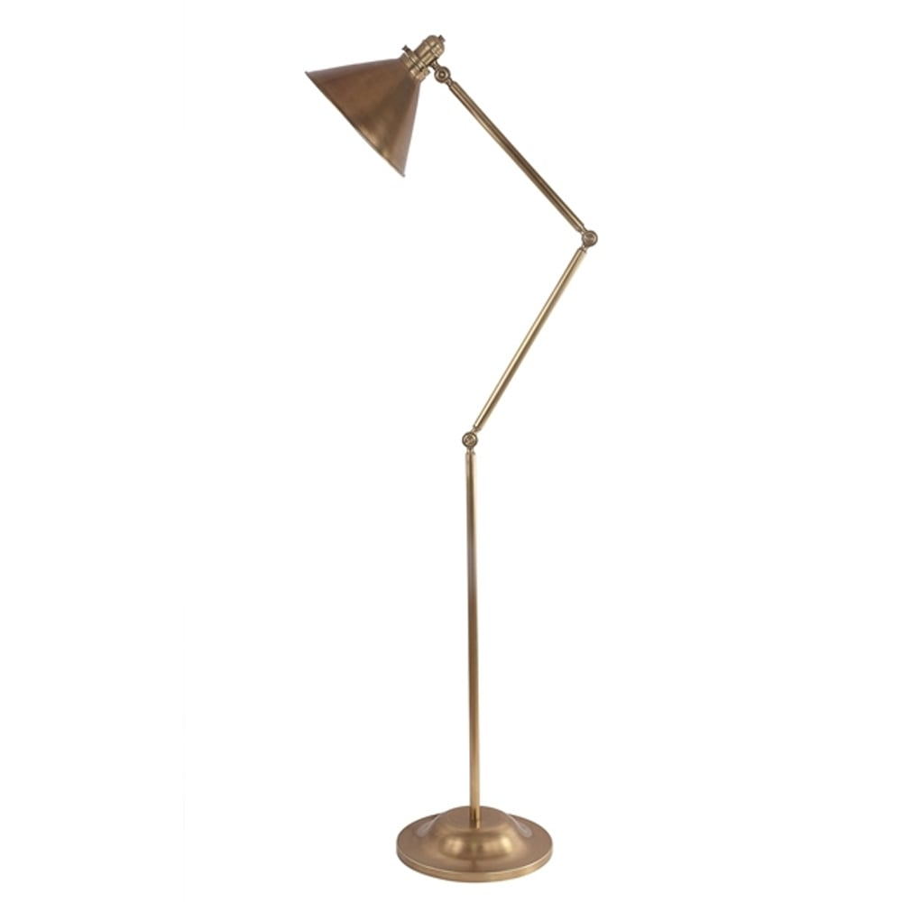 Provence Floor Lamp Aged Brass in measurements 1000 X 1000