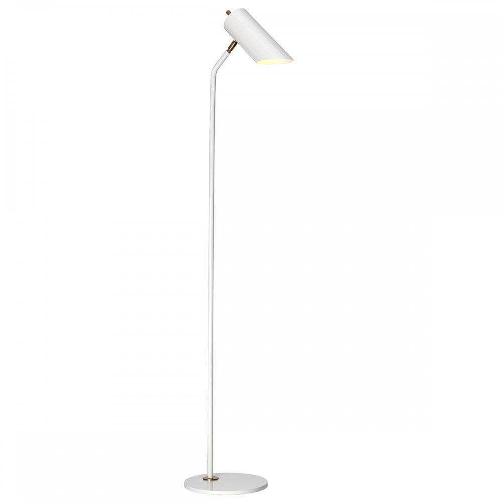 Quinto Contemporary Floor Lamp In White Finish regarding sizing 1000 X 1000