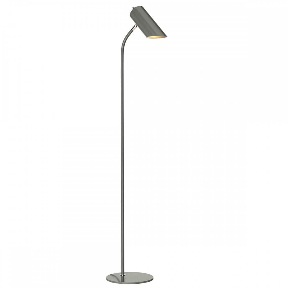 Quinto Modern Task Floor Lamp Dark Grey Polished Nickel intended for sizing 1000 X 1000