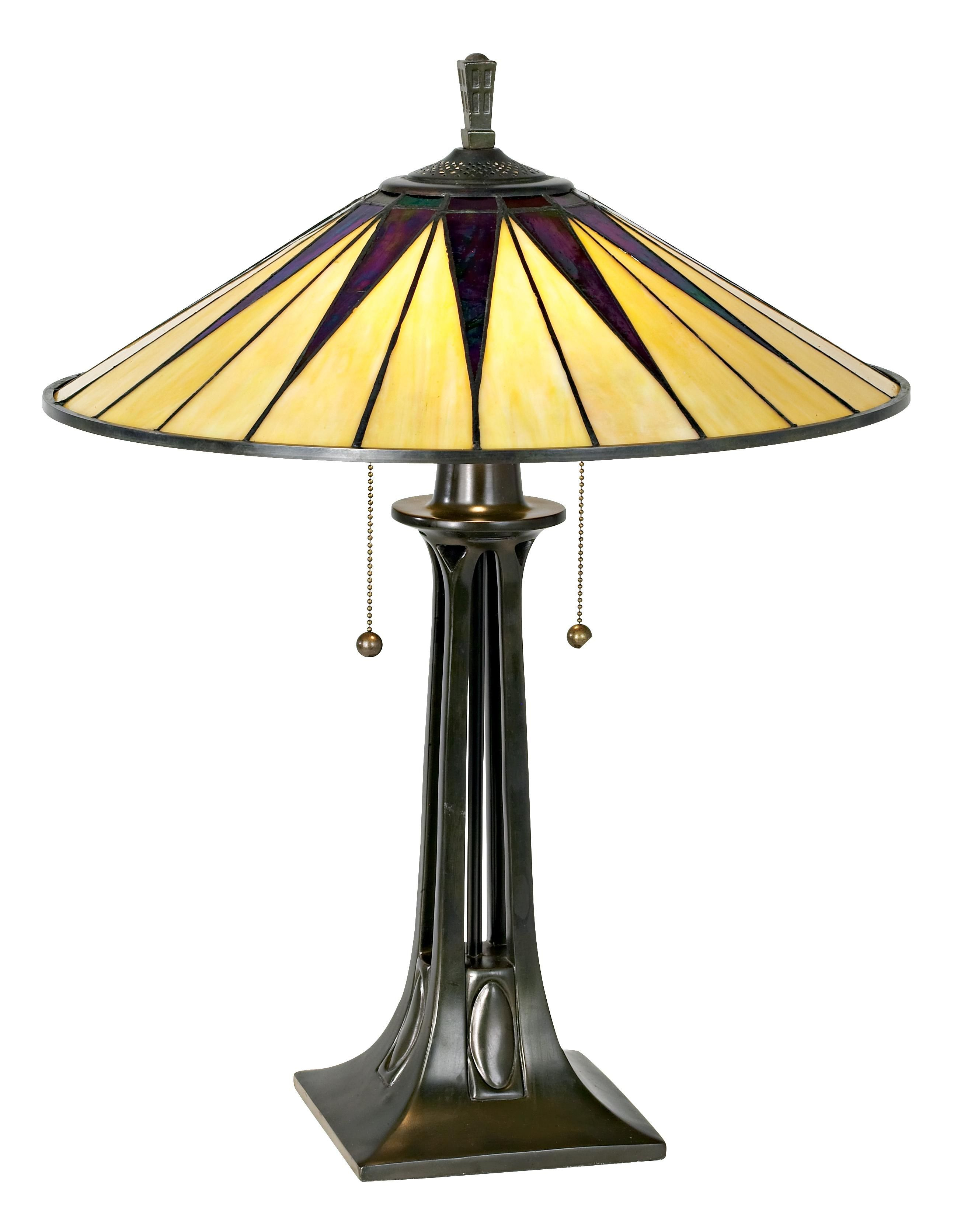 Quoizel Gotham Antique Bronze Tiffany Style Table Lamp for size 2588 X 3342