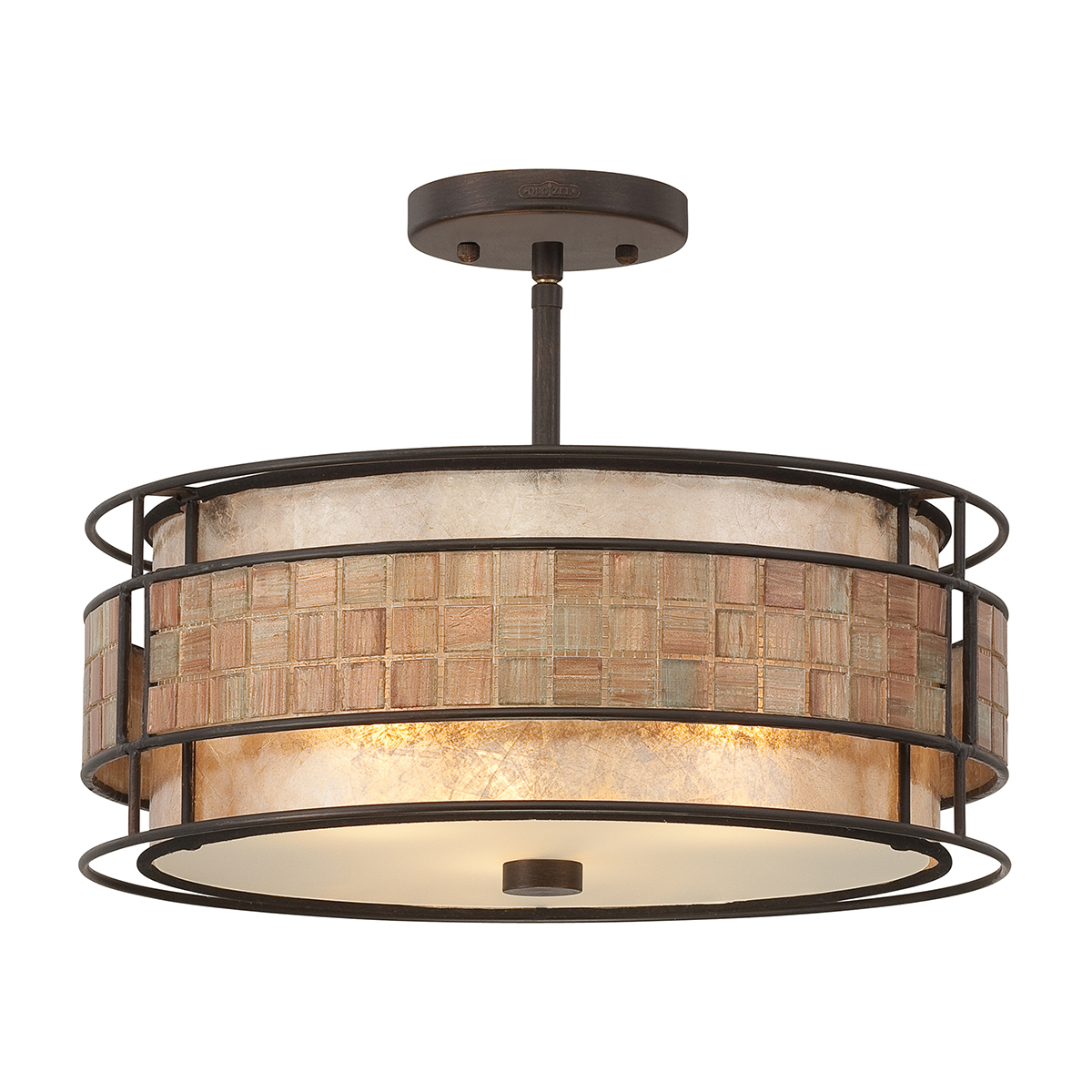 Quoizel Laguna Renaissance Copper Mosaic Semi Flush Qzlagunasf pertaining to dimensions 1200 X 1200