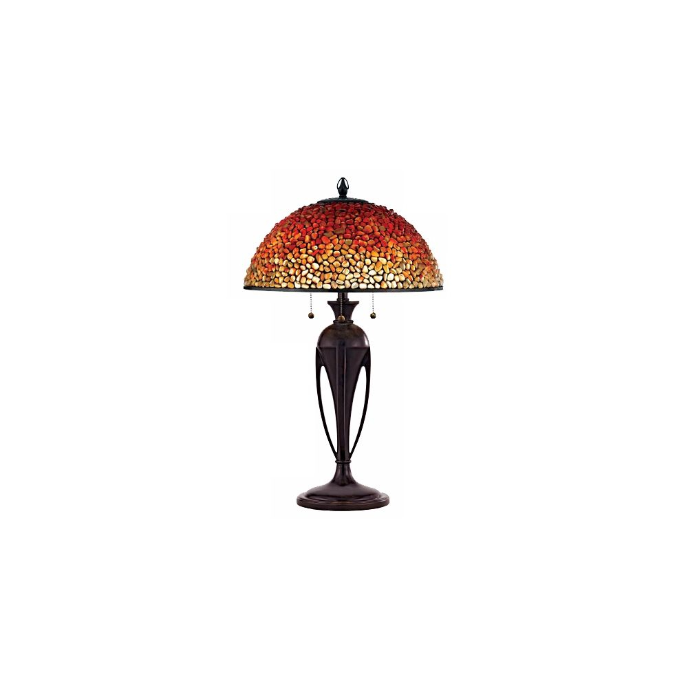 Quoizel Pomez Agate Stone Tiffany Style Table Lamp Style within sizing 1000 X 1000