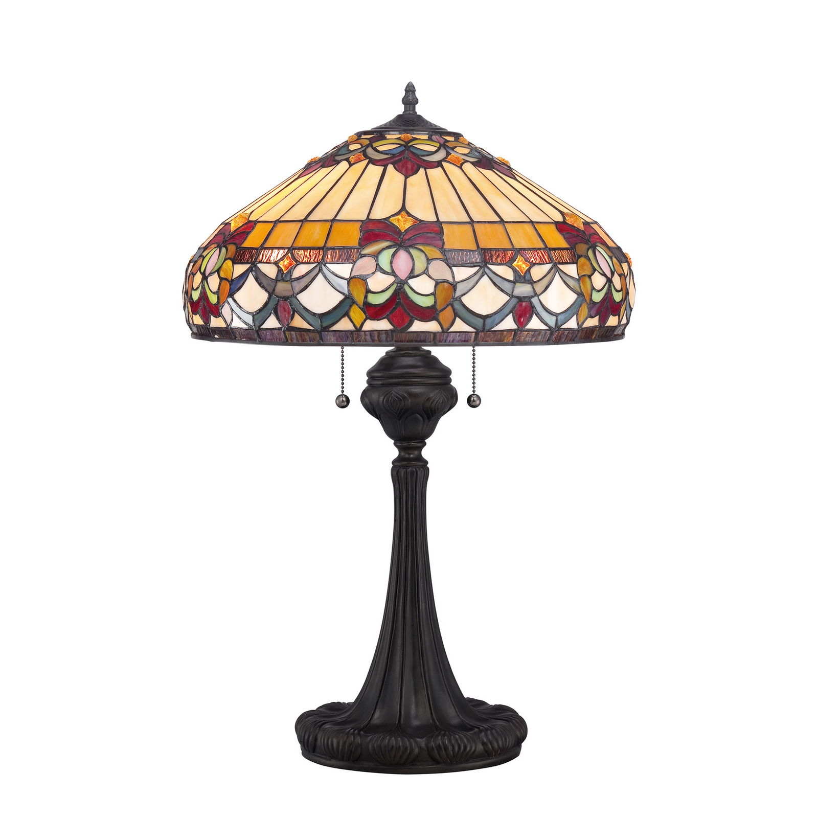 Quoizel Tiffany Belle Fleur Table Lamp inside sizing 1600 X 1600