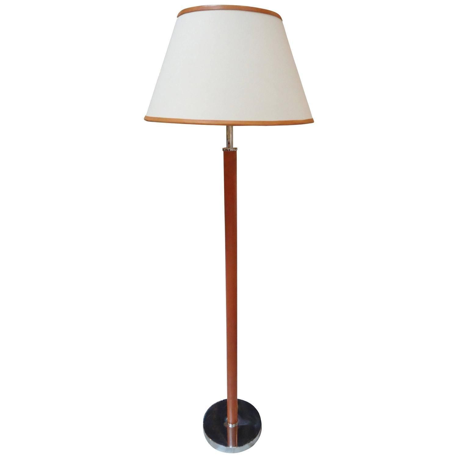 Ralph Lauren Chrome Leather Floor Lamp Floor Lamp Table for sizing 1500 X 1500