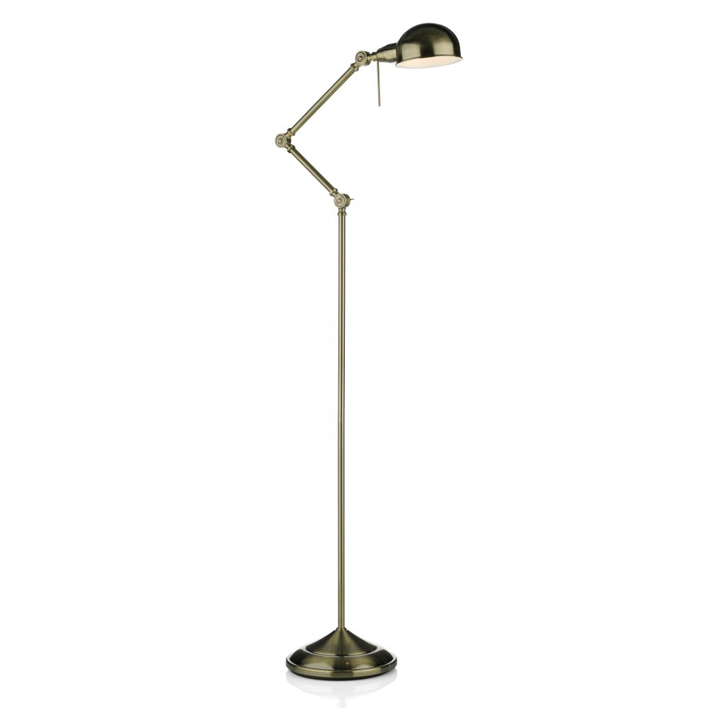 Ranger Adjustable Floor Lamp Good Reading Craft Light In Antique Brass intended for sizing 1000 X 1000