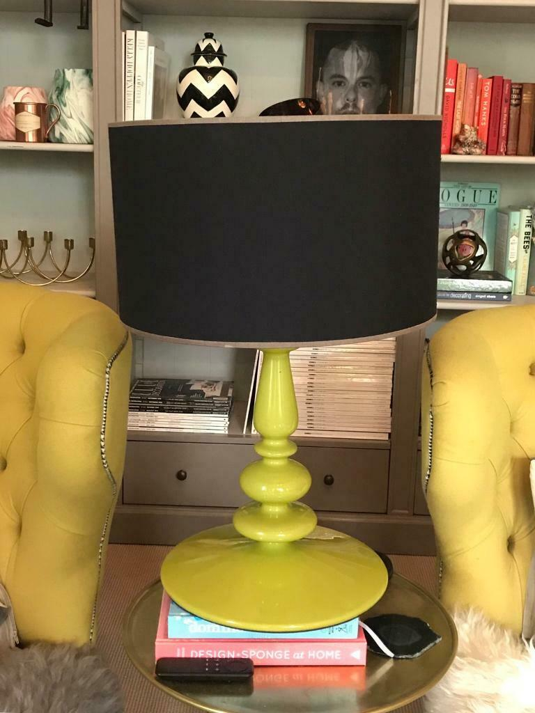 Rare Habitat Spindle Table Lamp Claire Norcross Lime Green In Hyndland Glasgow Gumtree inside measurements 768 X 1024