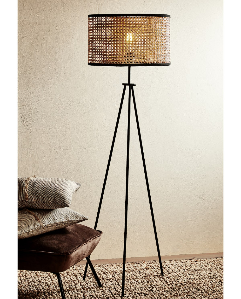 Rattan Floor Lamp Rattan Floor Lamp Zara Home Lamps throughout size 1000 X 1239