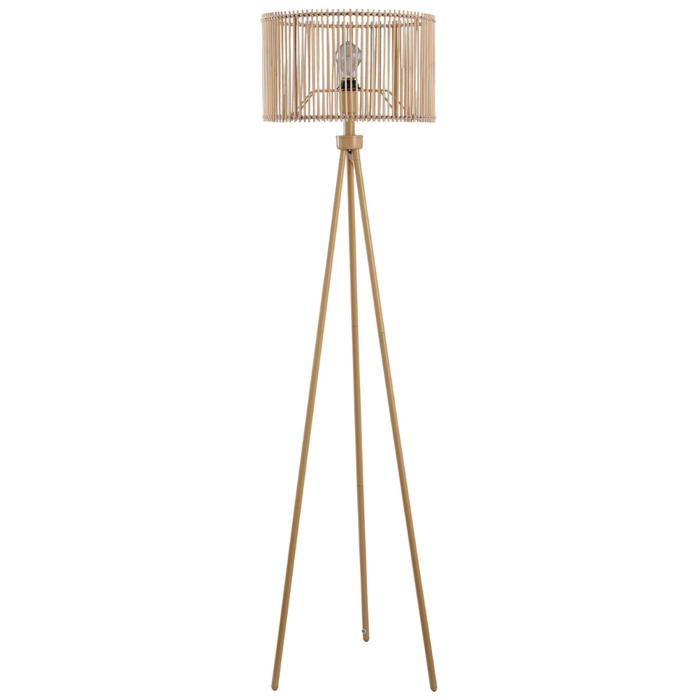 Rattan Tripod Floor Lamp 60 At Home In 2020 Rattan intended for proportions 1000 X 1000