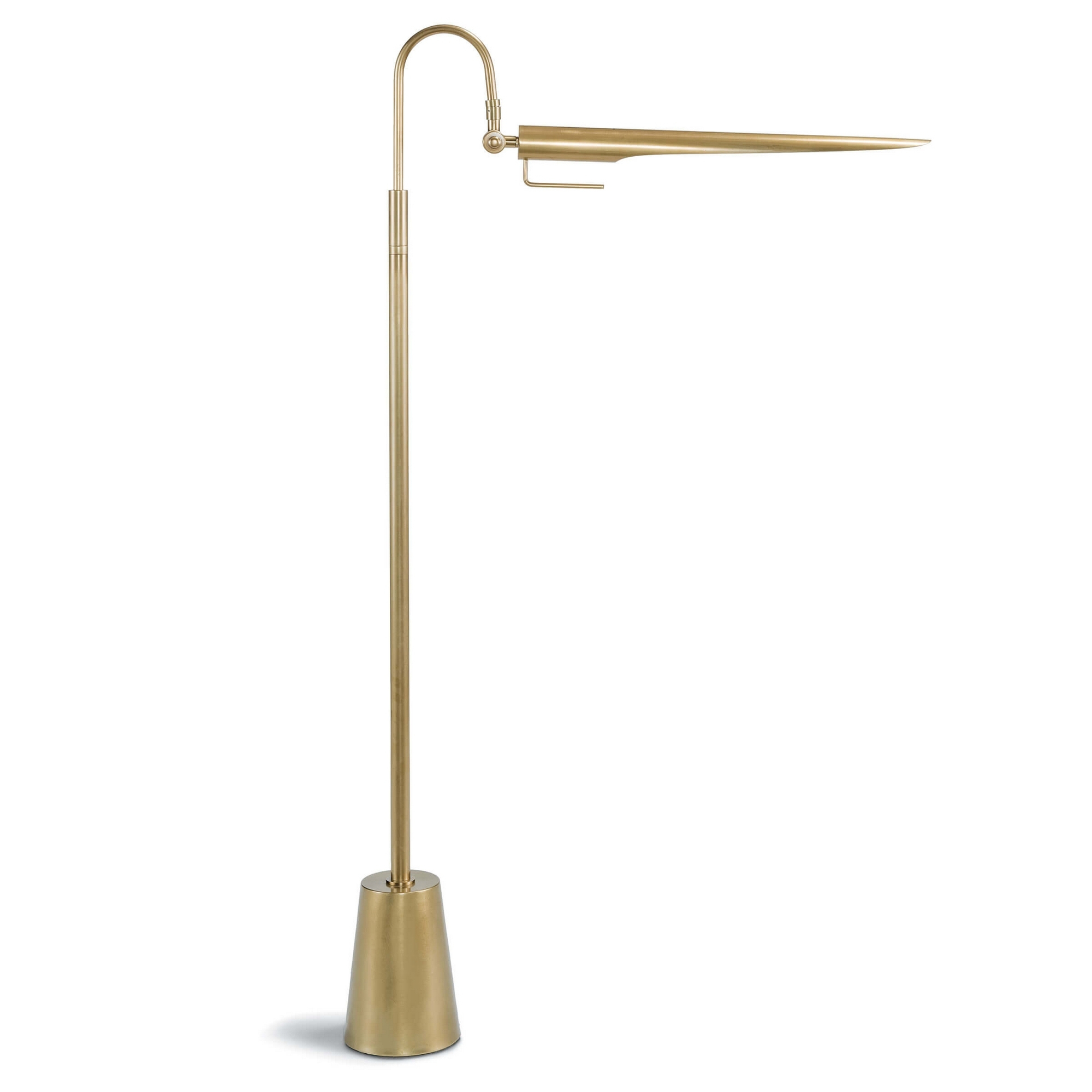 Raven Floor Lamp In Natural Brass with regard to size 2000 X 2000