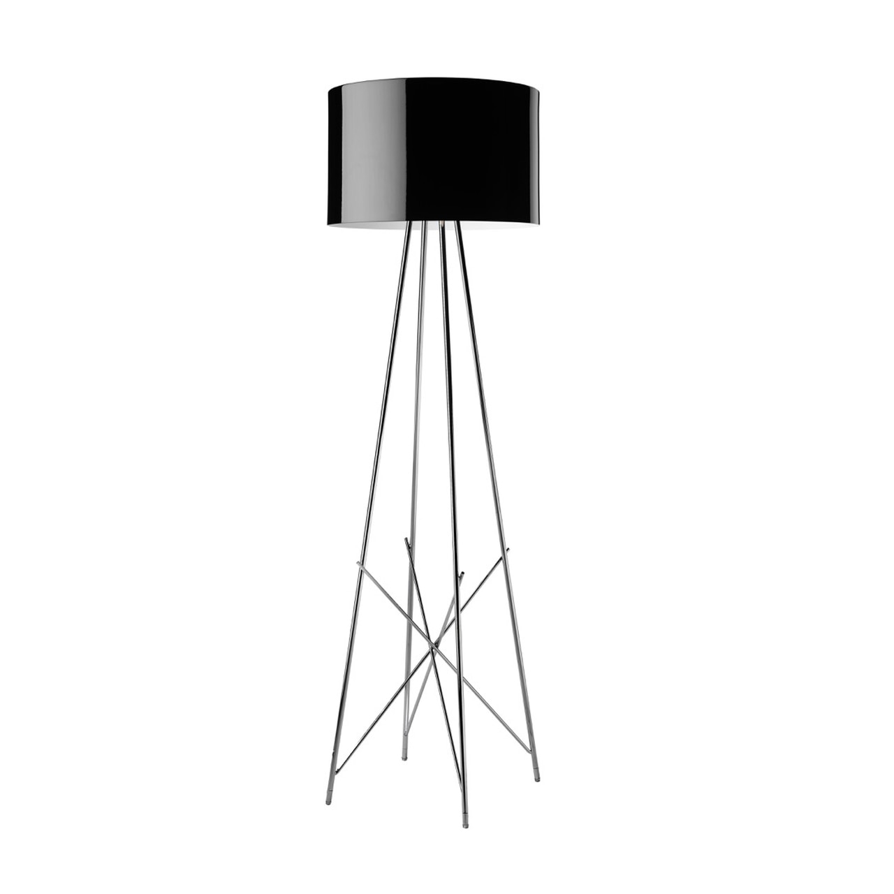 Ray F Floor Lamp Led Dimmable In Glossy Black Or White in measurements 1280 X 1280