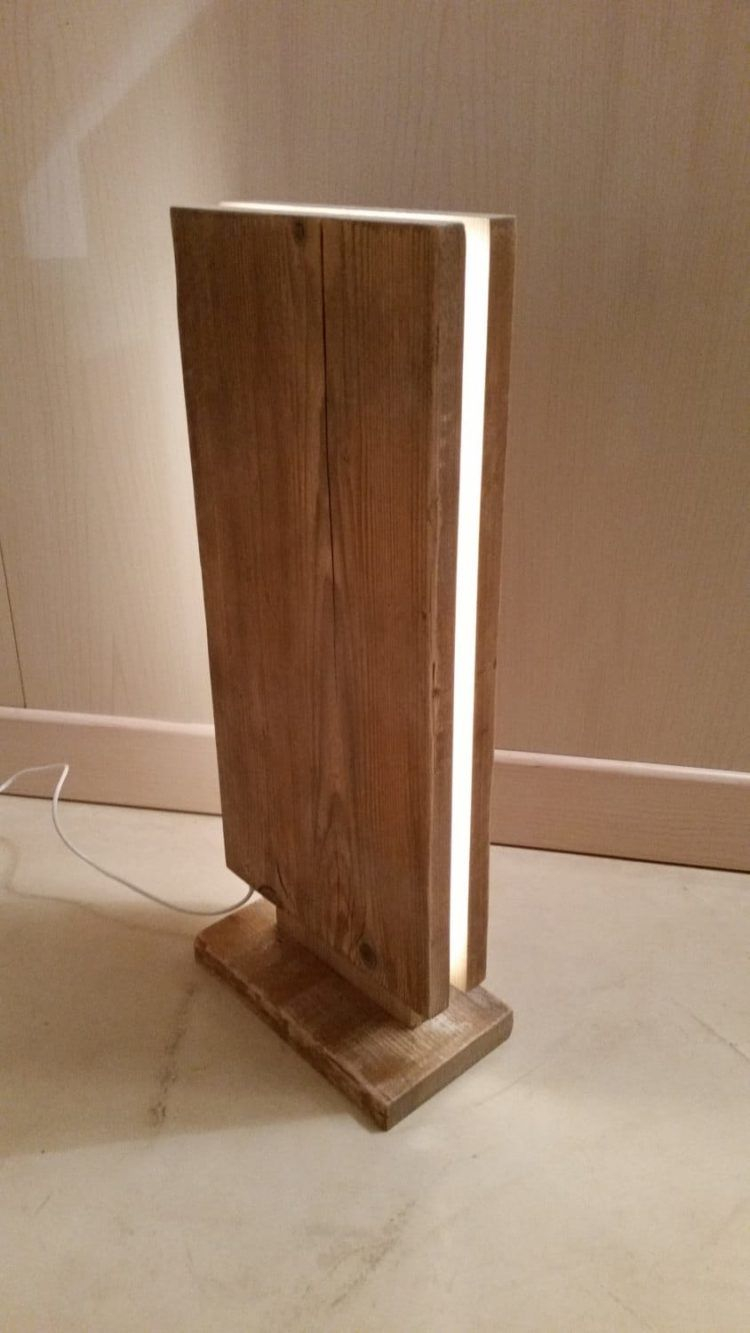 Reclaimed Wood Led Floor Lamp Diy Furniture Led Floor regarding size 750 X 1333