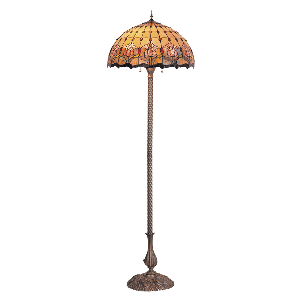 Red Tulip Tiffany Floor Lamp Tl F20235kg in proportions 1000 X 1000