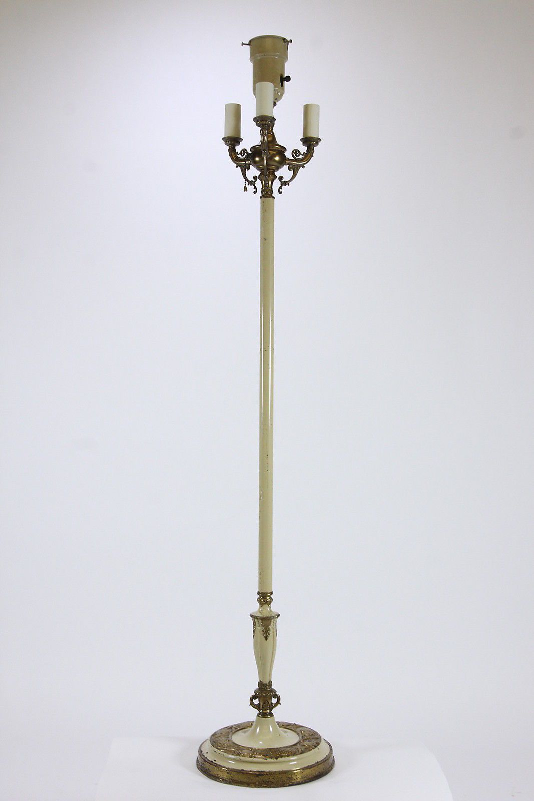 Rembrandt Art Nouveau Mogul Floor Lamp Brass Cream in measurements 1067 X 1600