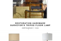 Restoration Hardware Surveyors Tripod Floor Lamp within measurements 700 X 1355
