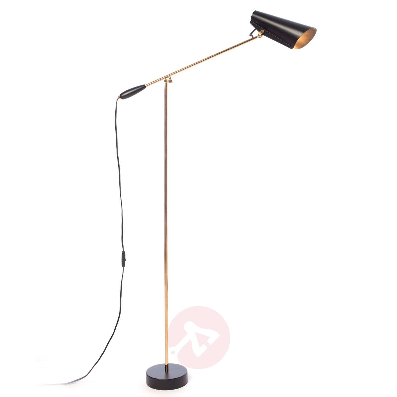 Retro Floor Lamp Birdy In Blackbrass regarding size 1600 X 1600