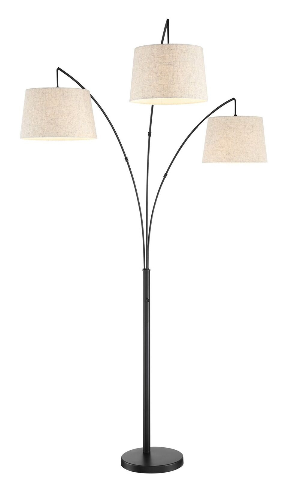 Revel Akira 785 Modern 3 Light Arc Floor Lamp With 4 Way Switch Oatmeal Sh with regard to proportions 949 X 1600