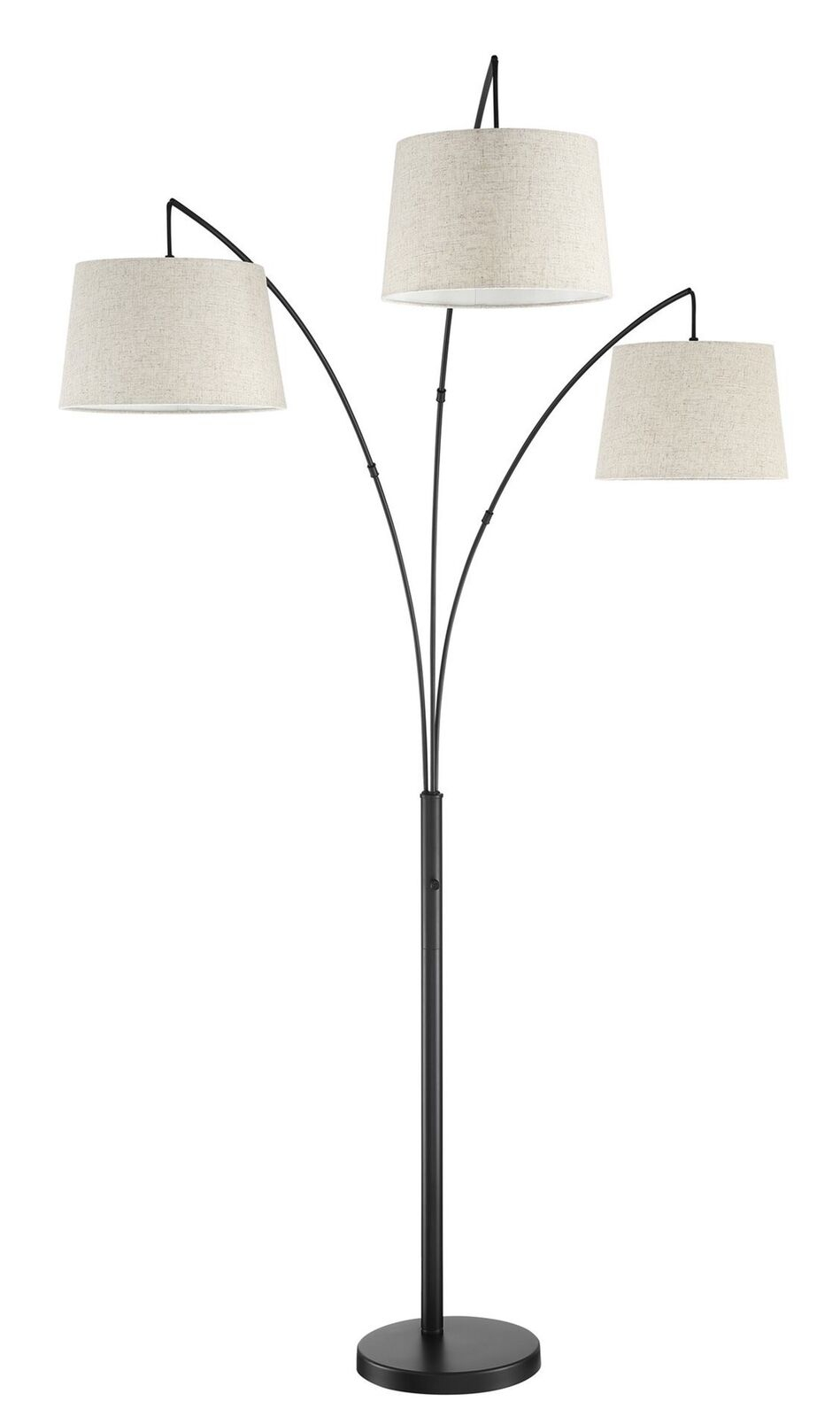 Revel Akira 785 Modern 3 Light Arc Floor Lamp With 4 Way Switch Oatmeal Sh with size 949 X 1600