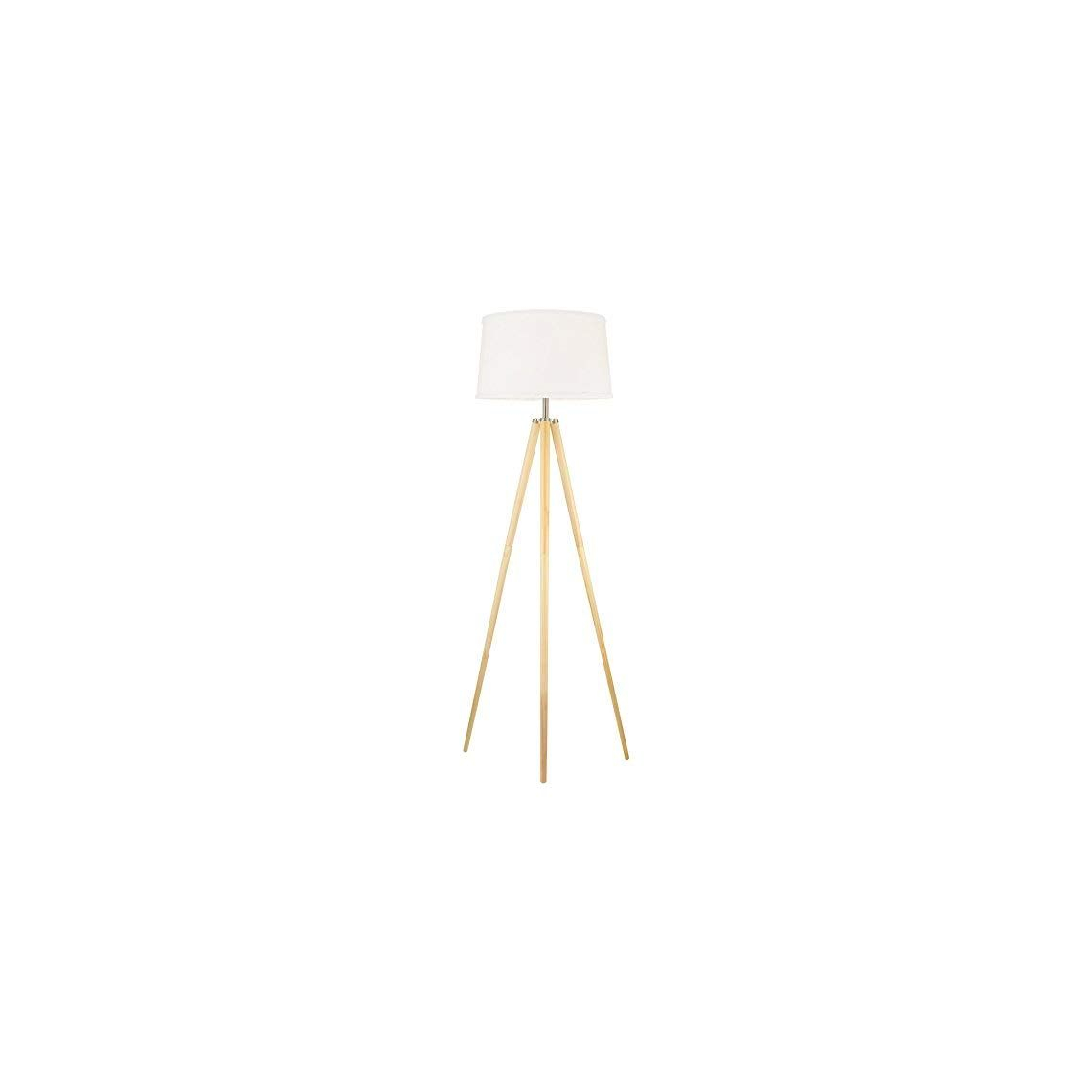 Revel Grace 605 Contemporary Wooden Tripod Led Floor Lamp pertaining to proportions 1140 X 1140
