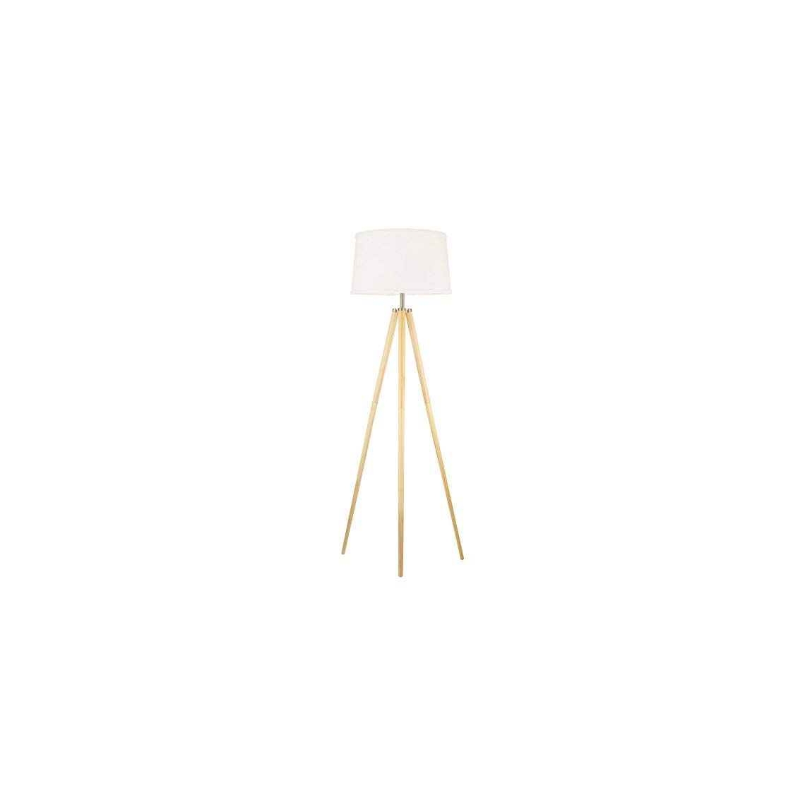 Revel Grace 605 Contemporary Wooden Tripod Led Floor Lamp with measurements 1140 X 1140