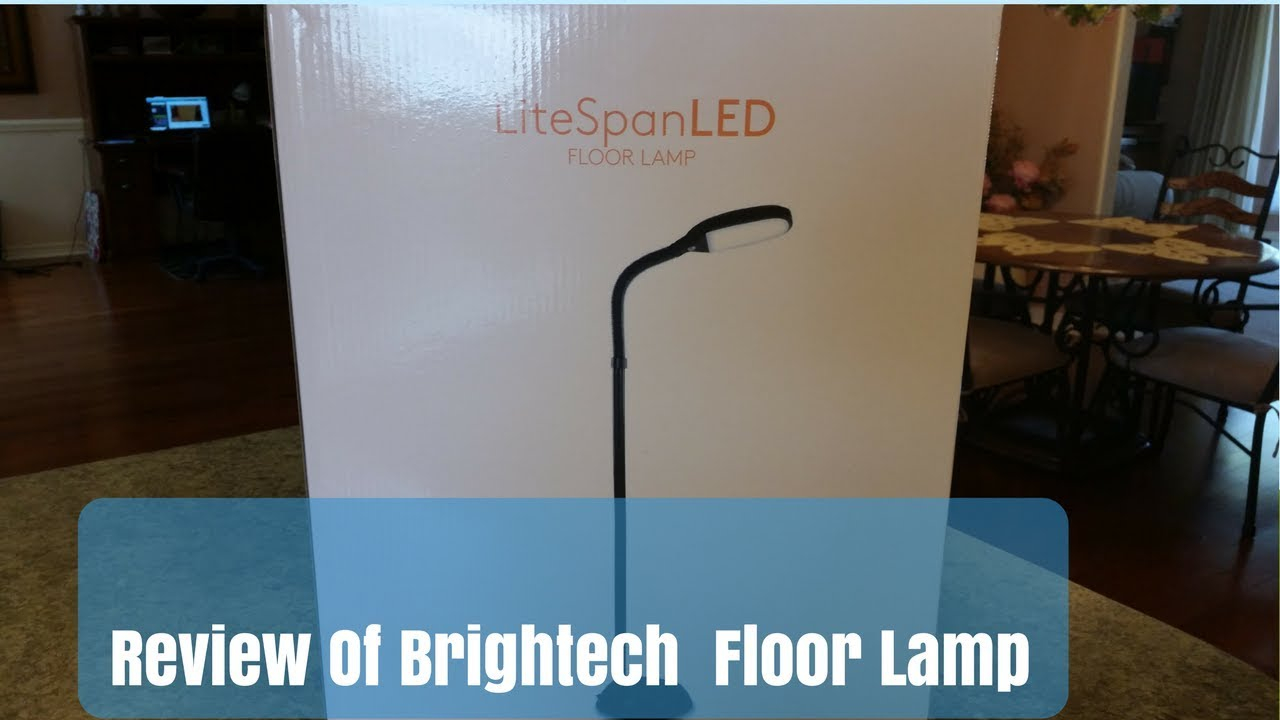 Review Of Brightech Litespan Led Reading Craft Floor Lamp with measurements 1280 X 720