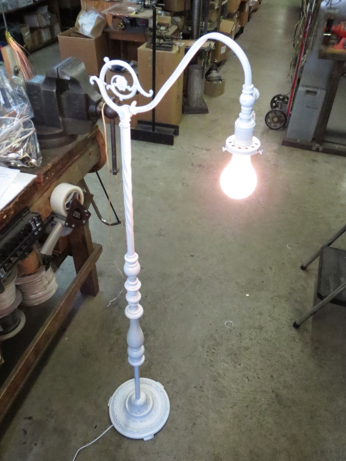 Rewire Antique Floor Lamp with regard to measurements 1200 X 1600